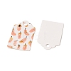 100Pcs Paper Feather Printed Gift Tags CDIS-H007-10-2