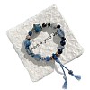 Star Handmade Porcelain & Cotton Cord Beaded Charm Bracelets FS-WGEFA71-01-4