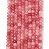 Ombre Effect Dyed Crackle Glass Beads Strands GLAA-Q106-01A-B07-2