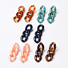 Acrylic Curb Chain Ear Studs EJEW-JE03126-M-1