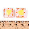 Handmade Spray Painted Lampwork Beads LAMP-N035-02I-4