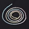 Transparent Gradient Color Glass Beads Strands GLAA-G101-2mm-16-5