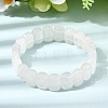 Natural Quartz Crystal Beaded Stretch Bracelets for Women Men BJEW-D461-02H-4