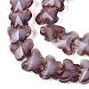 Opaque Glass Beads Strands GLAA-N073-01I-3