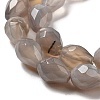 Natural Grey Agate Beads Strands G-P520-B08-01-4