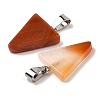 Natural Red Agate Pendants G-B127-04P-15-3