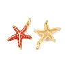 Brass Enamel Pendants KK-CBAEBFB-14G-03-2