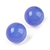 Natural Blue Agate No Hole Sphere Beads G-K353-04A-30-2