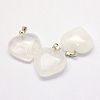 Glass Imitation Quartz Crystal Pendants GLAA-XCP0002-07-2