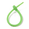 Heart Shape Silicone Cable Zip Ties AJEW-C034-02B-3
