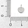 Brass Micro Pave Clear Cubic Zirconia Charms KK-G522-52P-3