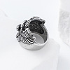 304 Stainless Steel Snake with Eagle Finger Rings for Men TH9949-5-3