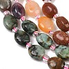 Natural African Turquoise(Jasper) & Rose Quartz & Red Aventurine & Indian Agate & Synthetic Goldstone Beads Strands G-Z135-A08-5