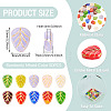 50Pcs Transparent Glass Beads LAMP-TA0002-65-4