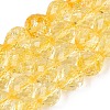 Crackle Transparent Glass Beads Strands GLAA-N068-04A-06-1