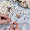 200 Sets Plastic Imitation Pearl Buttons KY-WR0001-13-3