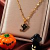 Halloween Stainless Steel Enamel Pendant Necklaces VV4632-4