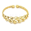 Rack Plating Brass Beaded Cuff Bangles BJEW-B106-15G-2