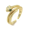 Rack Plating Brass Micro Pave Cubic Zirconia Finger Ring RJEW-C072-25G-1