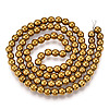 Non-magnetic Synthetic Hematite Beads Strands LS-G-S096-4mm-2-2