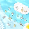 16Pcs 8 Styles Brass & Alloy & Rhinestone & Cubic Zirconia Pendants Sets FIND-YW0011-28-4