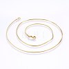304 Stainless Steel Snake Chain Necklaces MAK-L015-03D-2