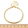 304 Stainless Steel Snake Chain Bracelets for Women LS-BJEW-U019-04G-02-5