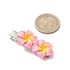 2Pcs 2 Colors Plumeria Flower Iron Flat Alligator Hair Clips PHAR-JH00131-3