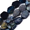 Dyed Natural Agate Beads Strands G-Q606-23E-02-1