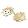 Halloween Theme Rack Plating Alloy Enamel Pendants FIND-Q099-02A-G-2