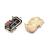 Halloween Theme Rack Plating Alloy Enamel Pendants X1-ENAM-N056-393A-KCG-2