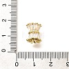 Rack Plating Column Brass Micro Pave Clear Cubic Zirconia Beads KK-Q040-12G-04-3