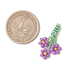 7Pcs 7 Colors Glass Seed Bead Pendants PALLOY-MZ01236-3
