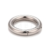 Non-Tarnish 304 Stainless Steel Spring Gate Rings X-STAS-M296-01P-D-2