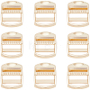 14Pcs Rectangle Alloy Buckles FIND-CY0002-02G-1