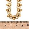 304 Stainless Steel Teardrop Link Chain Necklaces for Women SA-CBA9061-02G-3