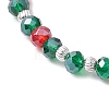Christmas Tree Glass Beaded Stretch Bracelets BJEW-JB11187-4