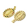 Brass Micro Pave Colorful Cubic Zirconia Pendants KK-H472-51C-G-2