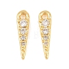 Brass Micro Pave Cubic Zirconia Charms KK-F927-22G-1