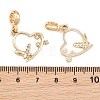 Alloy Crystal Rhinestone European Dangle Charms AL-CBAC2D3-07G-3