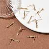 SHEGRACE Brass Micro Pave Cubic Zirconia Stud Dangle Earrings XGRQ4N692-723G-4
