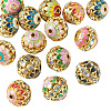 15Pcs Brass Enamel Beads KK-TA0009-21-3
