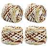 4 Bundles Polyester Yarn FB-FSB9EF-01G-1