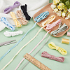 12 Colors Polyamide Pleated Elastic Lace Trim EW-FG0001-03-4