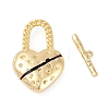 Brass Enamel Toggle Clasps KK-K391-13G-2