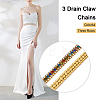 Fashewelry Zinc Alloy Rhinestone Strass Chains FIND-FW0001-30G-4