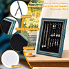 1Pc Photo Frame Plastic Earring Display Stands with Foam Liner and Needles EDIS-WA0001-01-4