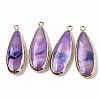 Natural Freshwater Shell Pendants X-SHEL-R047-03C-1