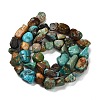 Natural HuBei Turquoise Beads Strands X-G-P497-01E-19-3