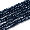 Faceted Rondelle Glass Beads Strands X-GLAA-M028-3mm-A05-4